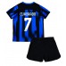 Inter Milan Juan Cuadrado #7 Hjemmedraktsett Barn 2023-24 Korte ermer (+ Korte bukser)